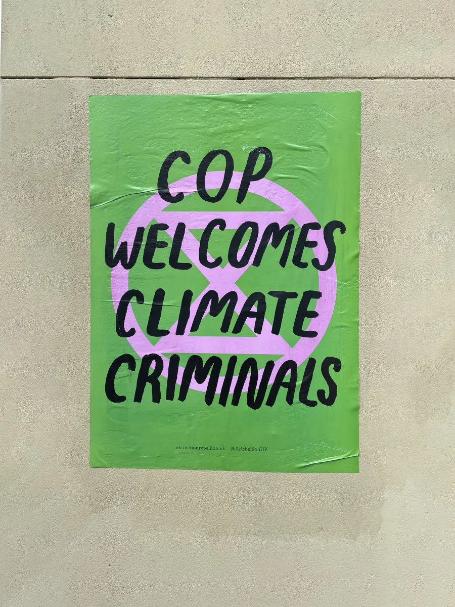 COP26 get tae fuck posters