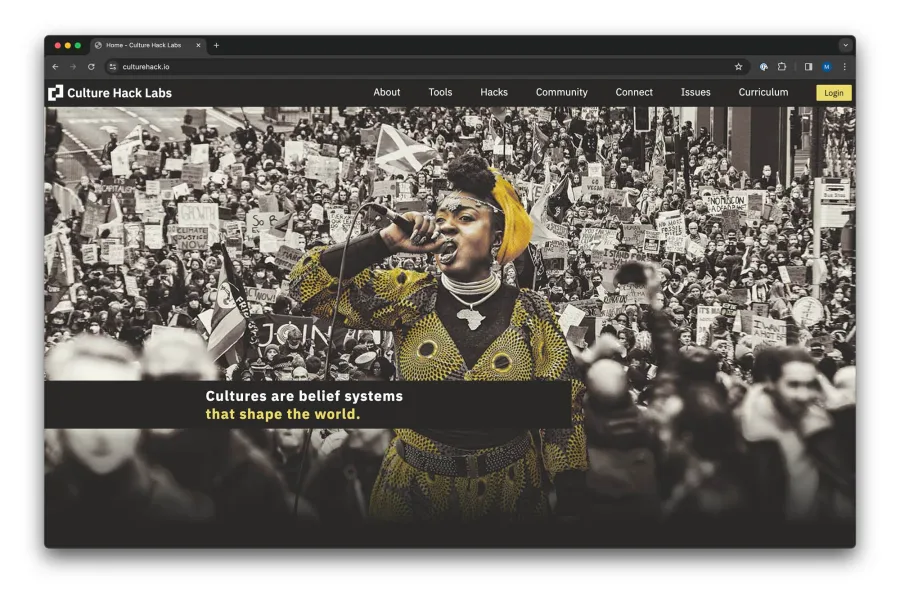 Culture Hack Labs website